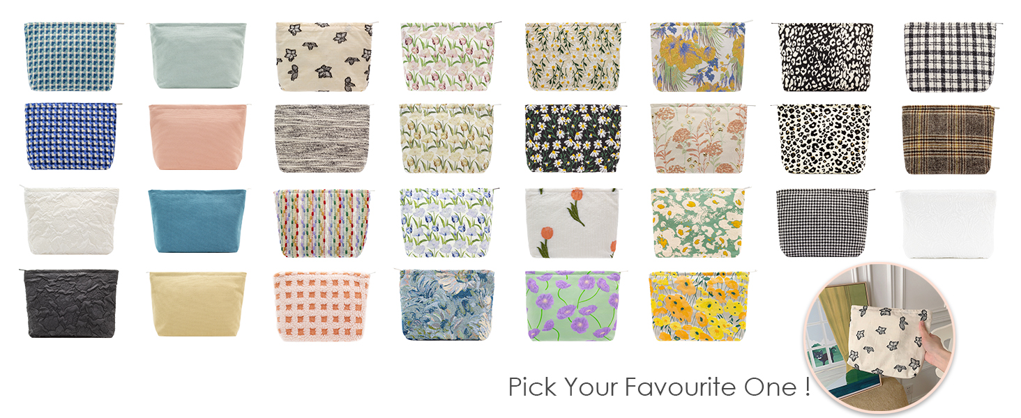 Pick your favourite makeup pouch