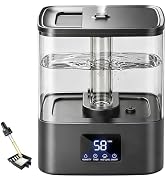 KZF 4L Top Fill Humidifiers for Bedroom & 40H Runtime - Cool Mist Humidifier, 3 Mist Levels, 8H T...