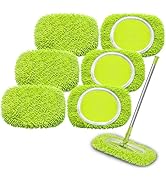 Wzxlj.Y Reusable Mop Pads Refill Compatible with Swiffer Sweeper Mop, Microfiber Wet Mopping Clot...