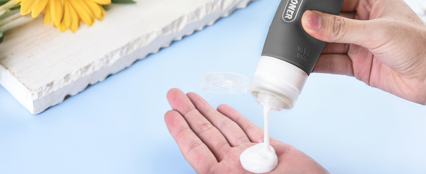 silicone travel bottles