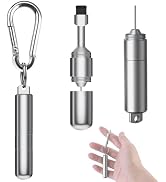 SIM Card Removal Tool - SIM Ejector Pin with Cleaning Brush and Small Carabiner Clip - 2 in 1 EDC...