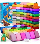ifergoo Air Dry Clay for Kids - 102 Colors Modeling Magic Foam Clay Kit, Safe & Non-Toxic, Kids D...
