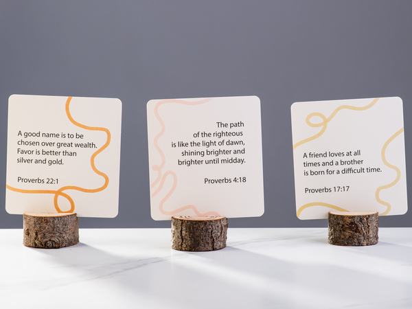 DiverseBee Bible Verse Cards - Proverbs
