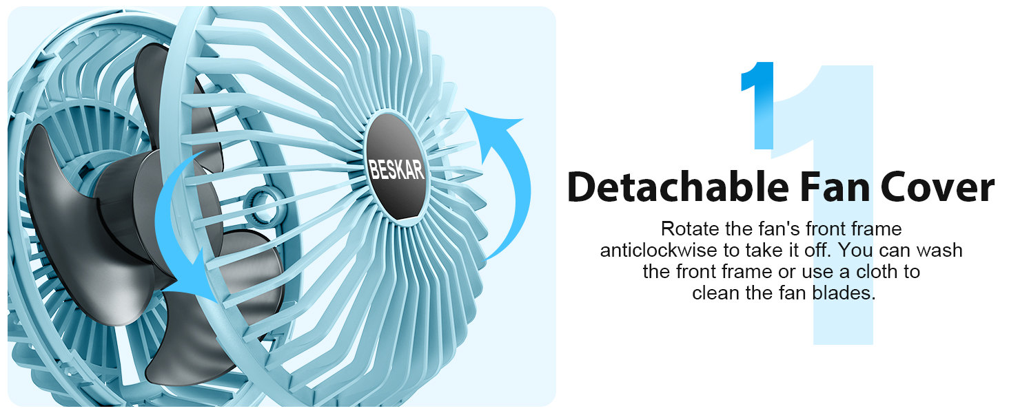 detachable fan cover