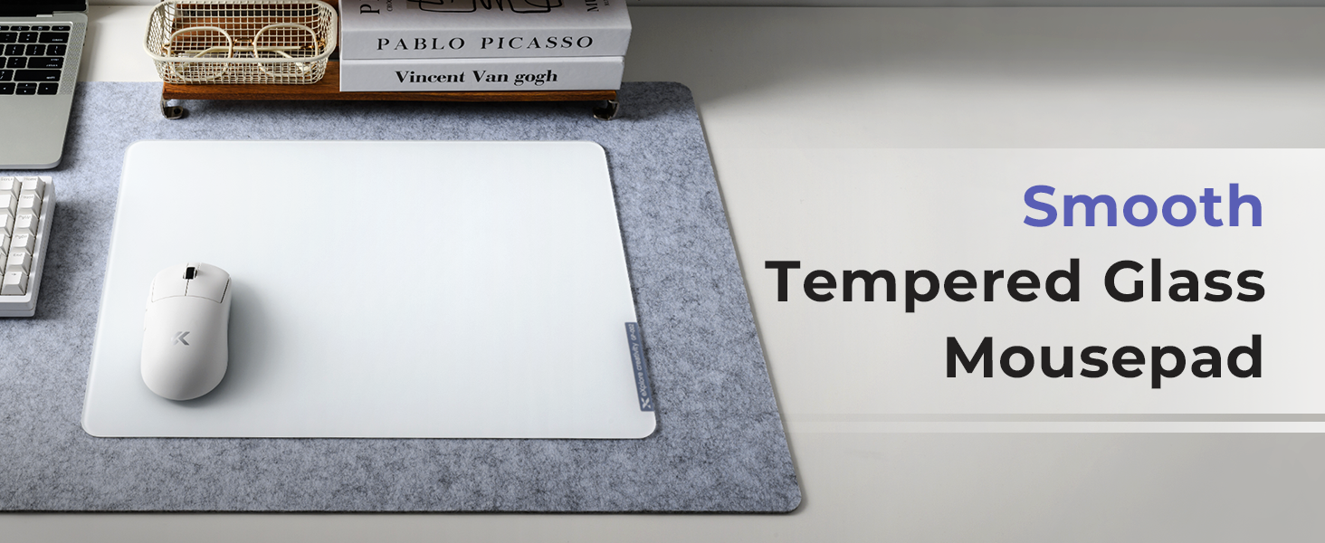 tempered glass mousepad