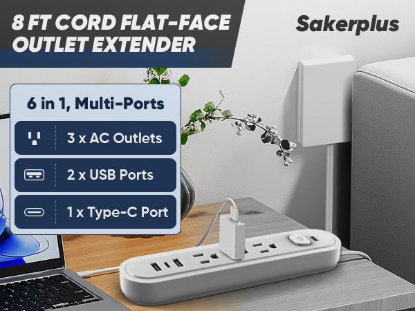 sakerplus flat face outlet extender
