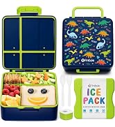 Fimibuke Chill Bento Box for Kids Adult, Leak Proof Toddler Lunch Box with Ice Pack Keep Food Col...