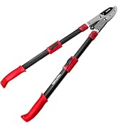 HAUTMEC Anvil Loppers for Tree Trimming Heavy Duty, Extendable 27-37'' Garden Loppers with Compou...