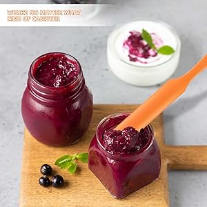 jar spatula jar scraper spatula silicone stick