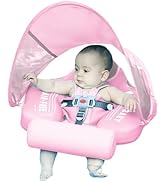 Mambobaby Float with Canopy Size Improved Non Inflatable Infant Baby Pool Float Smart Mambo Float...