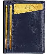 Unaone Slim Minimalist Wallet - Premium Leather RFID Blocking Front Pocket Wallets with 8 Card Sl...