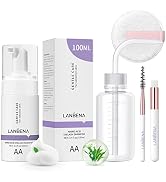 LANBENA Lash Shampoo Kit for Lash Extensions 100ml, Eyelash Extension Cleanser, Amino Acid Lash W...