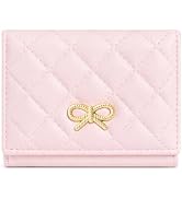Sunwel Fashion Quilted Wallets Girls Cute Coquette Bow Small Wallet Card Holder ID Window Purse f...
