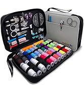 VelloStar Sewing Kit for Adults - 100 Sewing Supplies and Accessories & 24-Color Sewing Thread, N...