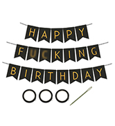 Funny Happy Birthday Banner