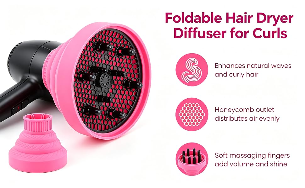 Collapsible Silicone Hair Diffuser