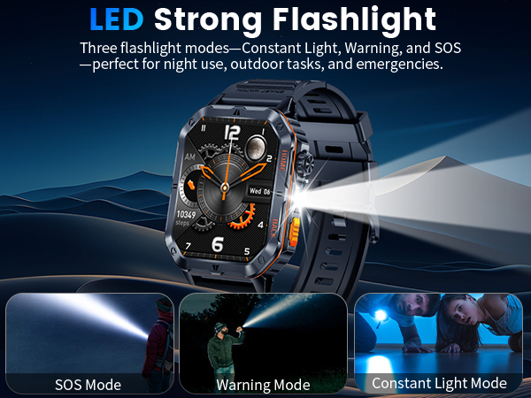 smart watch with flashlight