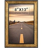 Golden State Art, 8x12 Inch Poster Frame Dark Gold Brown & Bronze, Horizontal And Vertical Wall D...