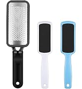 3 Pieces Colossal Foot Files Kit Foot Scrubber Foot Rasp and Double-Sided Heel Files Pedicure Too...