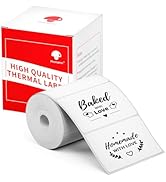 M110 Label Printer Paper, White Self-Adhesive Thermal Paper, Phomemo Label Compatible with M110 M...