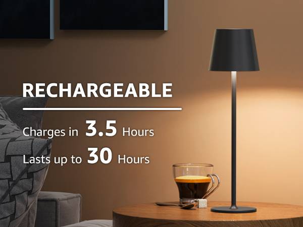 rechargeable table lamp