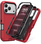 AHFYCIH for iPhone 18 Pro Case Heavy Duty Shockproof Anti-dust Port Cover | 3-Layer iPhone 17 Pro...