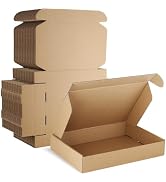 Famagic Shipping Boxes 11x8x2 Inch 30 Pack Brown Small Box Corrugated Cardboard Mailers Boxes for...