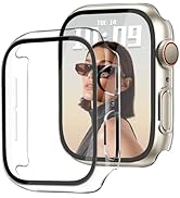 Newlibery 40mm Case Compatible with Apple Watch Series 6/5/4/SE/SE2/SE3 with HD Tempered Glass Sc...