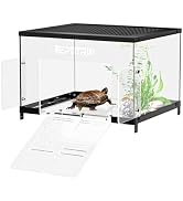 Turtle Basking Platform for 10-13 Inchs Wide Aquariums - Last Long Stainless Steel Supports & Mes...