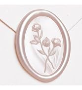 UNIQOOO Wax Seal Stickers - 3D Flower Oval Shape Wedding Invitation Envelope Seal Stickers, 50 Pc...