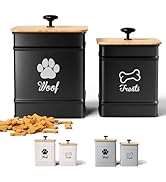 Dog Treat Container Airtight Set of 2 - 8x6
