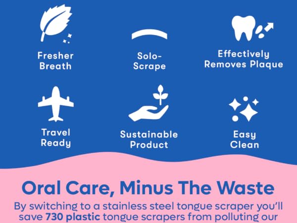 oral hygiene products for bad breath treatment tongue scraper for men and women plastic free