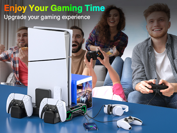 ps5 cooling station and controller charging station