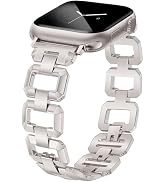 JR.DM Gold Watch Band for Women Compatible with Apple Watch 38mm 40mm 41mm 42mm 44mm 45mm 46mm 49...