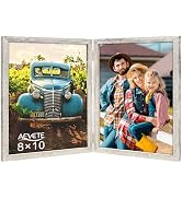 AEVETE 8x10 Picture Frames Double Hinged Wood Folding Photo Frames Vertical with Plexiglass Front...