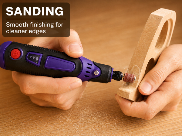 Ergonomic mini drill! Cordless rotary tool for drilling wood, acrylic & leather crafts.