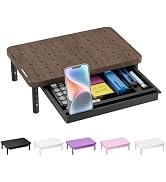 WALI Computer Monitor Stand with Storage, Monitor Riser 3 Height Adjustable | Laptop Riser with A...
