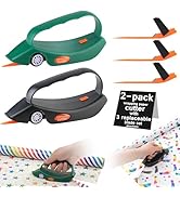 LIZAAL 2-Pack Wrapping Paper Cutter with 3 Replaceable Blades | New Gift Wrap Cutter with Wheels ...