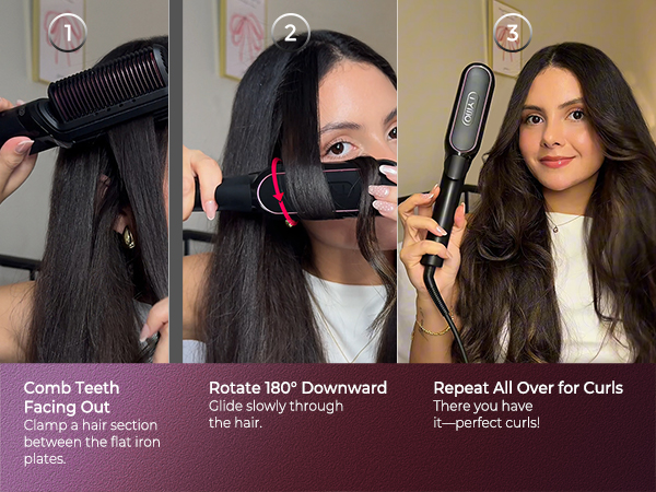TYMO Flat Iron Hair Straightener Brush