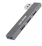 USB Hub for Laptop, 4-Port USB 3.0 hub USB Splitter, USB Expander for Laptop, PC, MacBook, Keyboa...