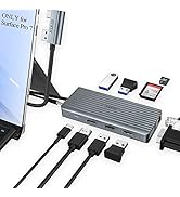 HYRTA USB C Dock for Surface Pro 7, 11 in 2 Surface Pro 7 USB C Docking Station, Surface Pro 7 Ac...