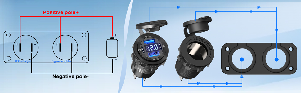 marine usb outlet waterproof