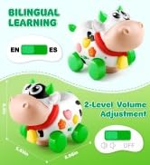 Baby Toys 6-12-18 Months, Musical Cow Toys for 1 Year Old Boy Girl, Crawling Walking Infant Toy 7...
