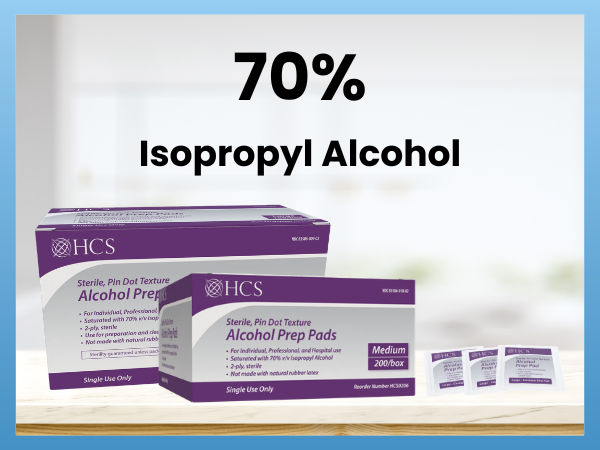 70% isopropyl alcohol