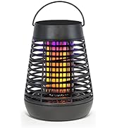 PIC Portable Solar Insect Killer Torch (FLPT), Bug Zapper and Flame Accent Light, Kills Bugs on C...