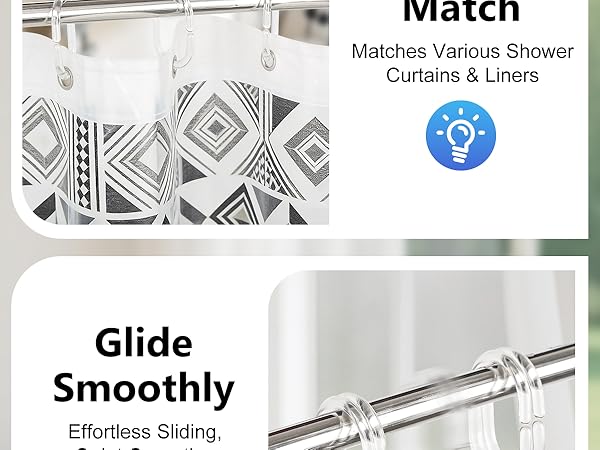 shower curtain hangers