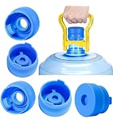 3 and 5 Gallon Water Jug Cap,Soft silicone material shrinkage,making it suitable for most water d...