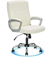 CLATINA Office Computer Desk Chair Executive Mid Back Chair Comfortable Ergonomic Managerial Chai...