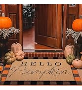 Tinideya 2 Pcs Door Mat Welcome Non Slip Coir Mats Floor Layering Doormats Seasonal for Front Por...