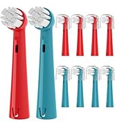 YMPBO Replacement Brush Heads Compatible with Brusheez Kids' Electric Toothbrush, Toothbrush Head...